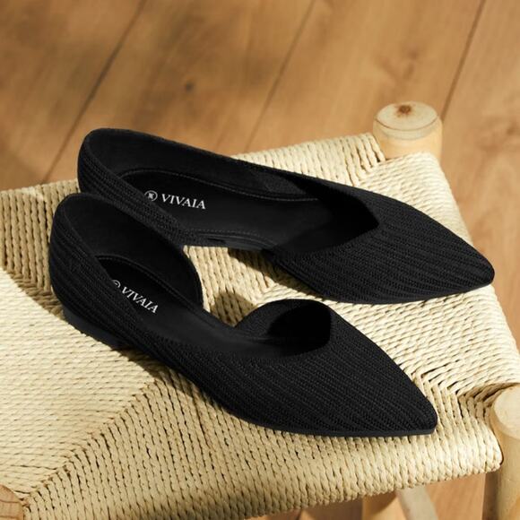 Vivaia Melia Pointed-Toe D’Orsay Flats Size 38 - Picture 5 of 8